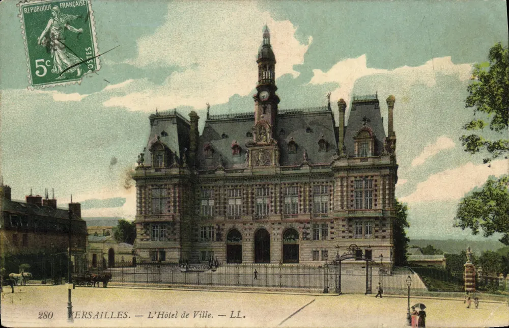 Versailles — O Hotel de Ville — LL. — Editor LL, n° 280 - Frente