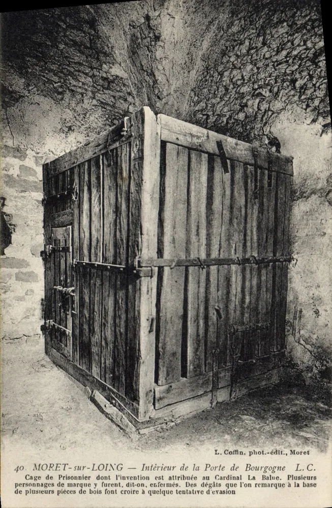 MORET-sur-LOING — Innenansicht der Porte de Bourgogne — L. Coffin, Fotografie-Verlag, Moret - Vorderseite