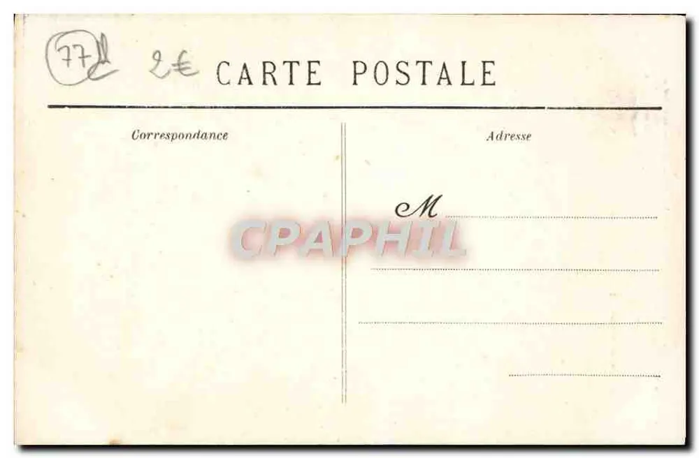 MORET-sur-LOING — Innenansicht der Porte de Bourgogne — L. Coffin, Fotografie-Verlag, Moret - Rückseite