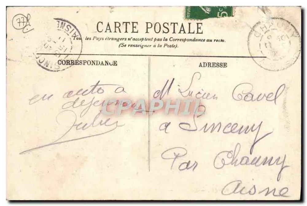 FONTAINEBLEAU — La Forêt — Les Gorges de Franchard — L.L. — n°225 - Rückseite