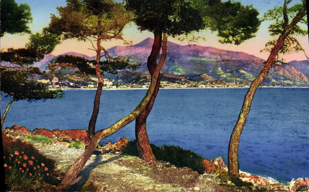Cap Martin — Vista sobre Menton — Lévy & Neurdein, Paris - Frente