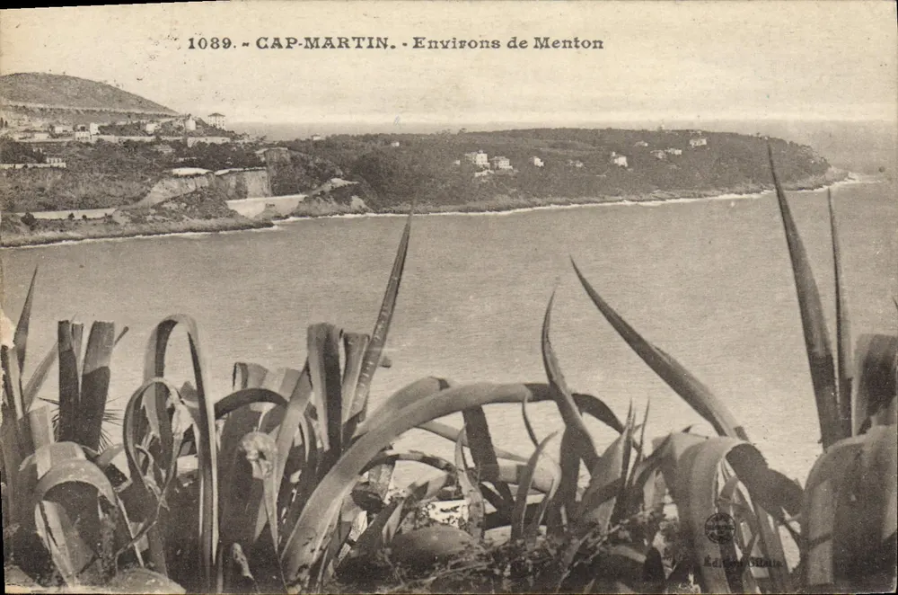Cap-Martin - Arredores de Menton — Edição Halle, n° 1089 - Frente