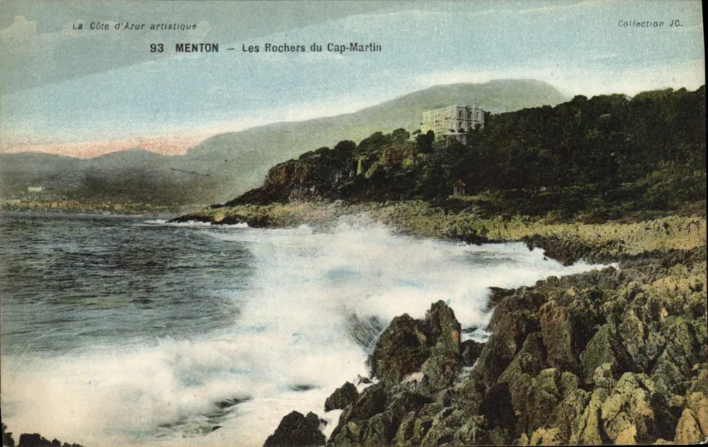 Os Rochos do Cap-Martin — Menton — Coleção J.C. - Frente