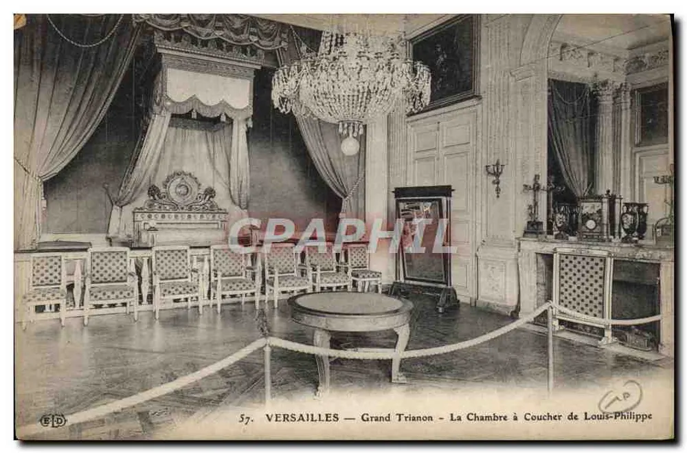 Versailles — Grand Trianon — Das Schlafzimmer von Louis-Philippe - Vorderseite