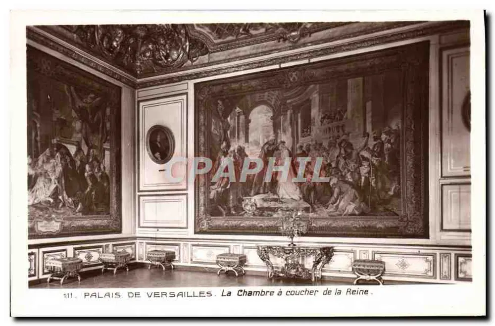 Schloss Versailles — Das Schlafzimmer der Königin — Edition des Musées Nationaux, Nr. 111 - Vorderseite