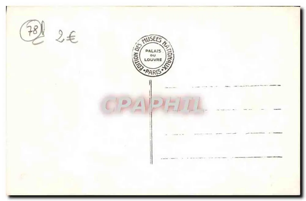 Palácio de Versalhes — Partérie d'eau — Edição dos Museus Nacionais - Verso