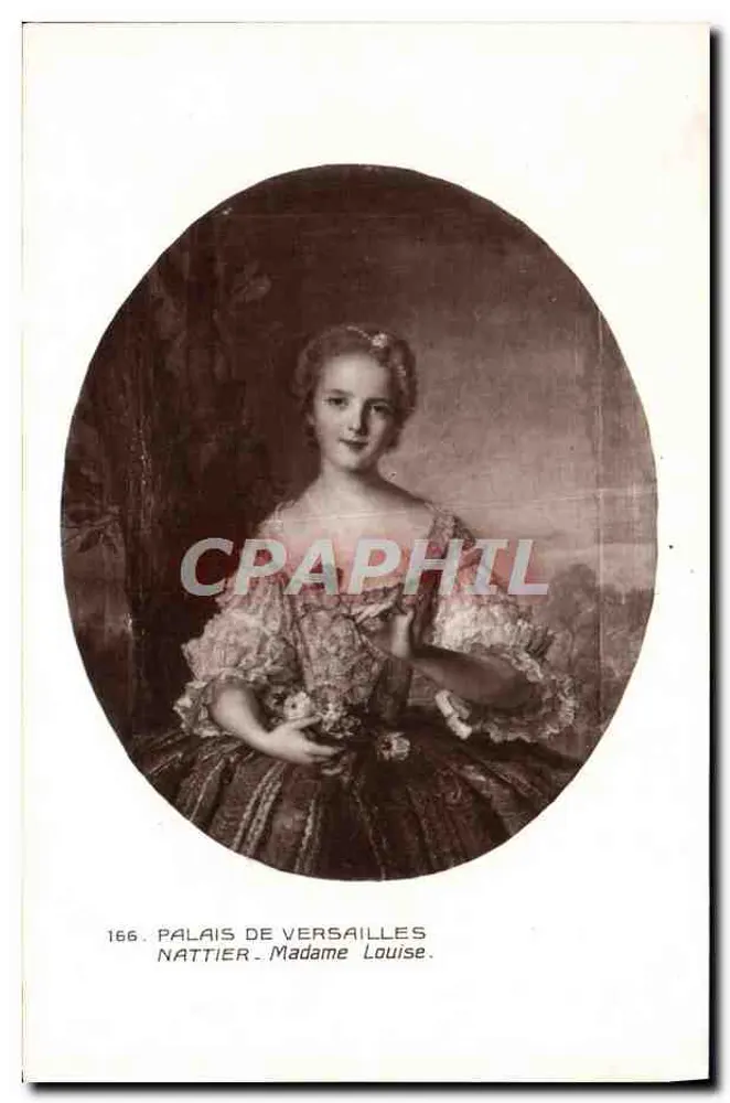 Schloss Versailles — Madame Louise — Nattier, Nr. 166 - Vorderseite