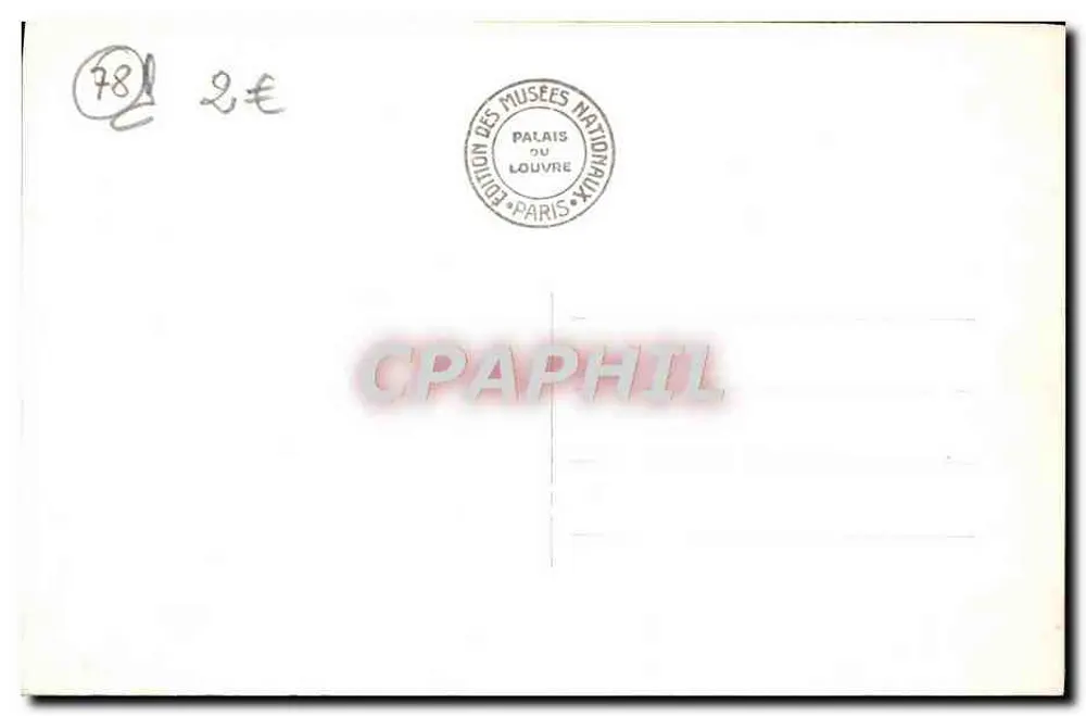 Schloss Versailles - Fontäne des Winters "Saturne" — Édition des Musées Nationaux, n°93 - Rückseite