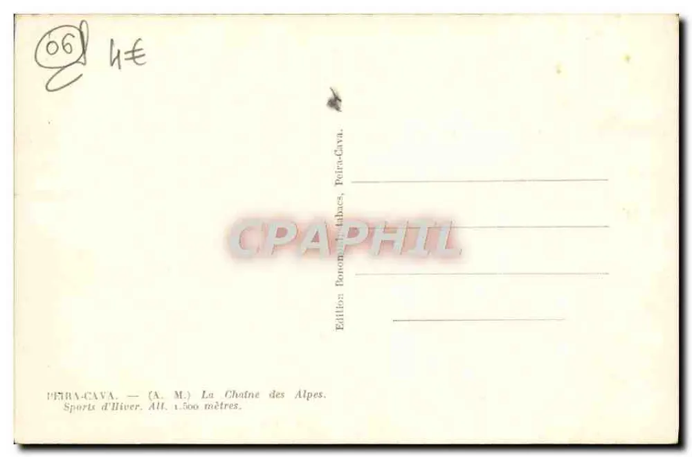 पिएट्रा-कावा — (ए.एम.) अल्प्स की श्रृंखला। शीतकालीन खेल। ऊंचाई 1.500 मीटर — संस्करण बोनोमुटिबुक्स, पिएट्रा-कावा - पीछे
