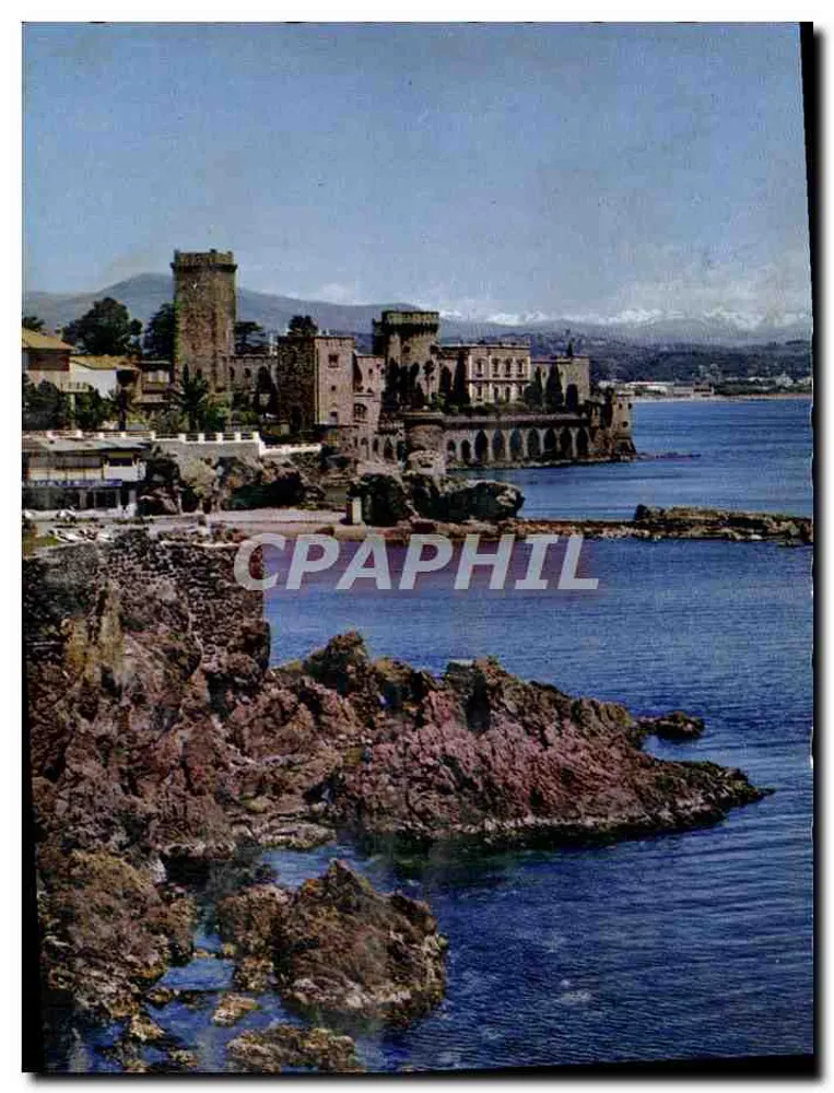 Das Schloss (gegründet von Art H. Clews) und der Strand von Raguetta — Die Côte d'Azur — Rella Nice Editions - Vorderseite