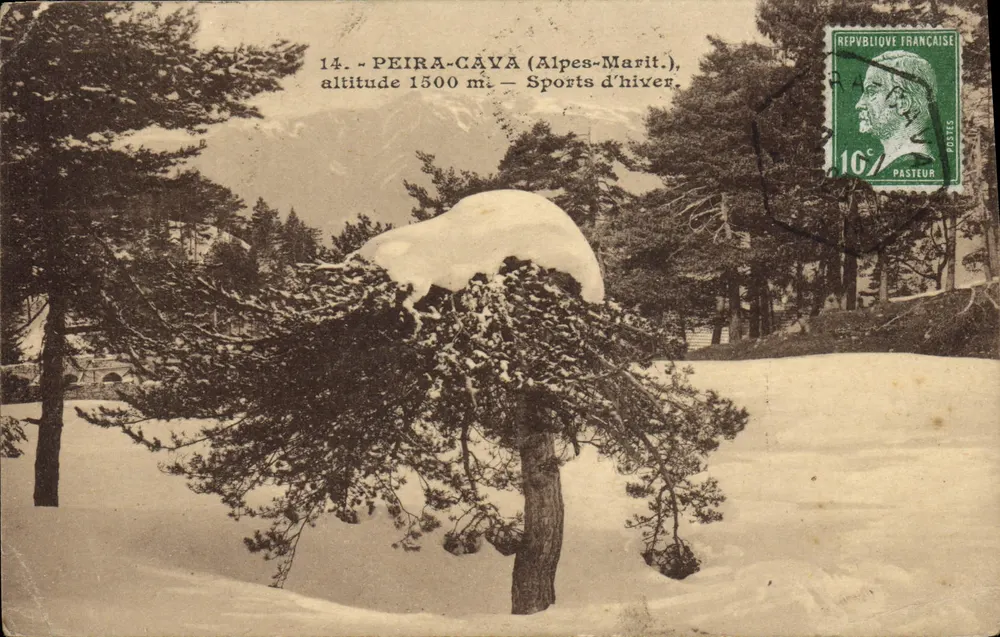 Peira-Cava (Alpes-Maritimes) — altitude 1500 m — Esportes de inverno — editor Gas, n°14 - Frente