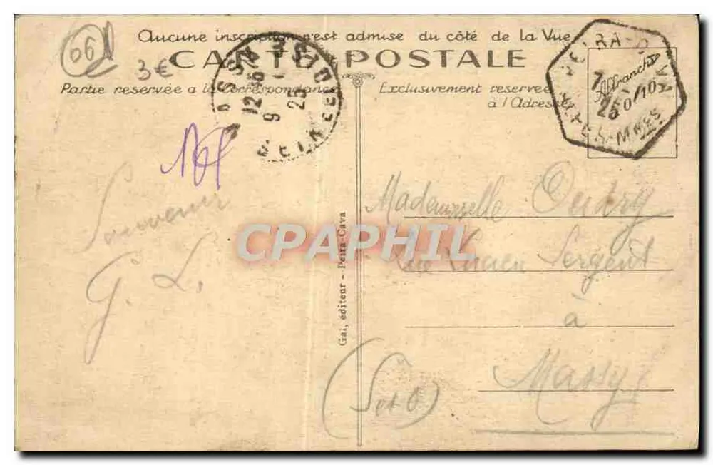 Peira-Cava (Alpes-Maritimes) — altitude 1500 m — Esportes de inverno — editor Gas, n°14 - Verso