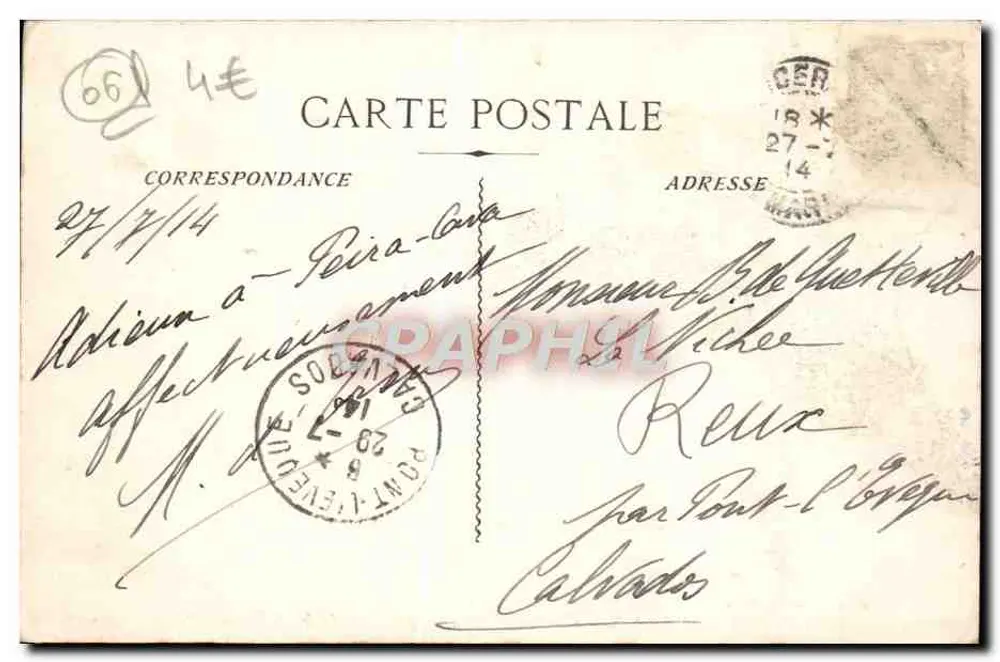 Peira-Cava (A.M.) — Estação de verão alt. 1500 m. 40 k. de Nice — Pierre-Plate — Foto Caussa-Nice - Verso