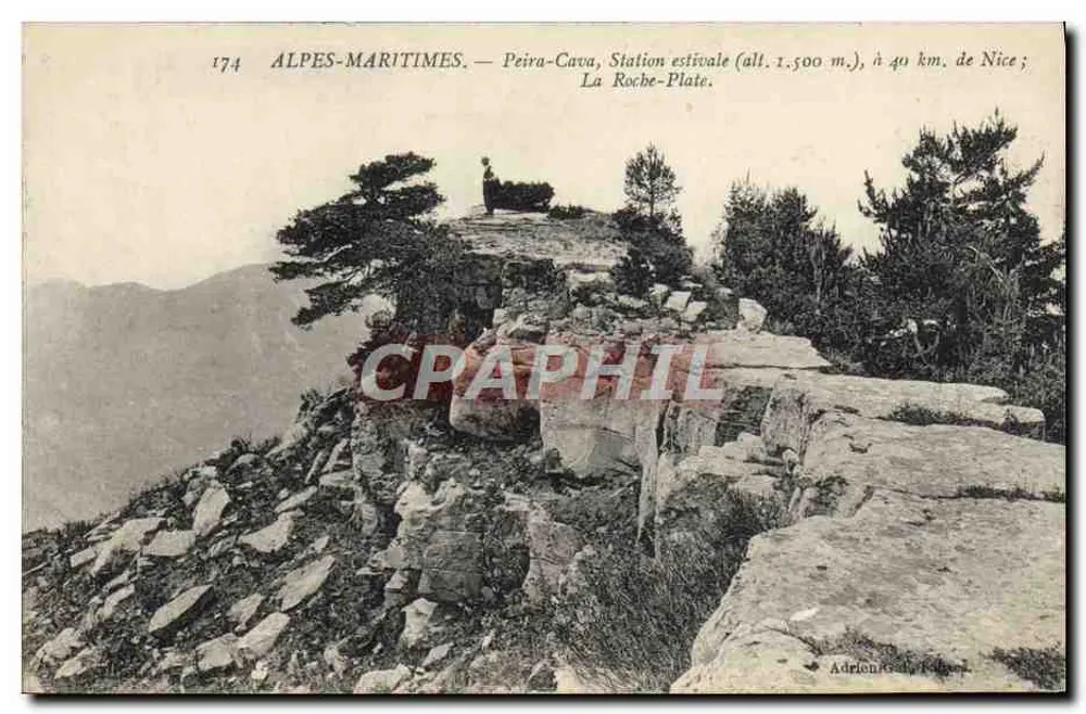 Peïra-Cava, Sommerstation — La Roche-Plate — Adrien G. Robien - Vorderseite