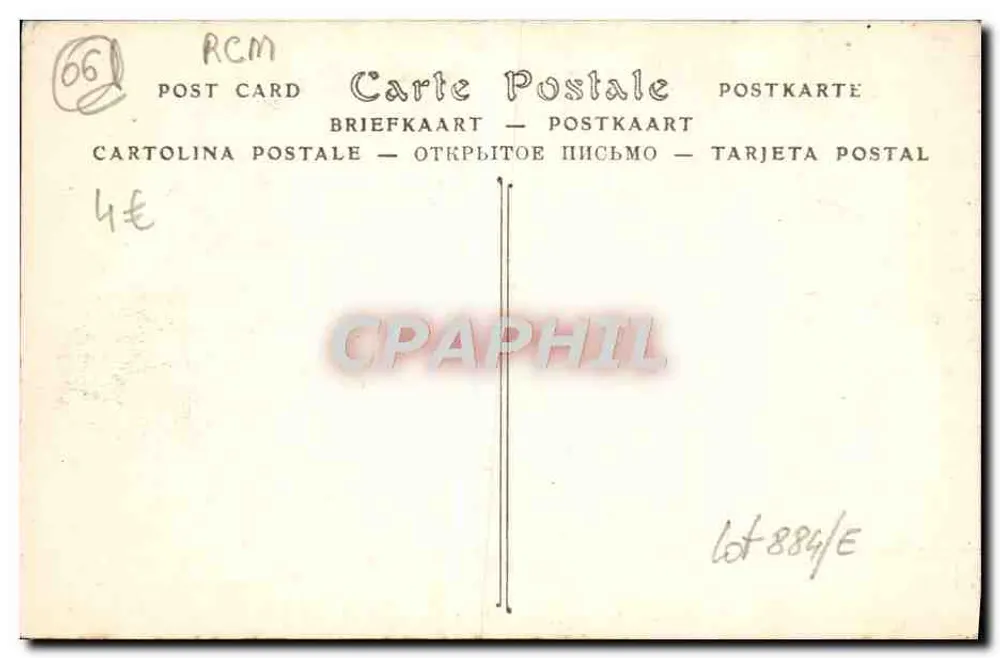 Cap Martin, un Sottobosco — Menton, serie 856 — ND Fot. - Verso