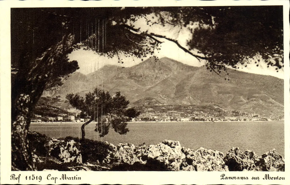 Cap Martin — Panorama sobre Menton — Bef 11519 - Frente