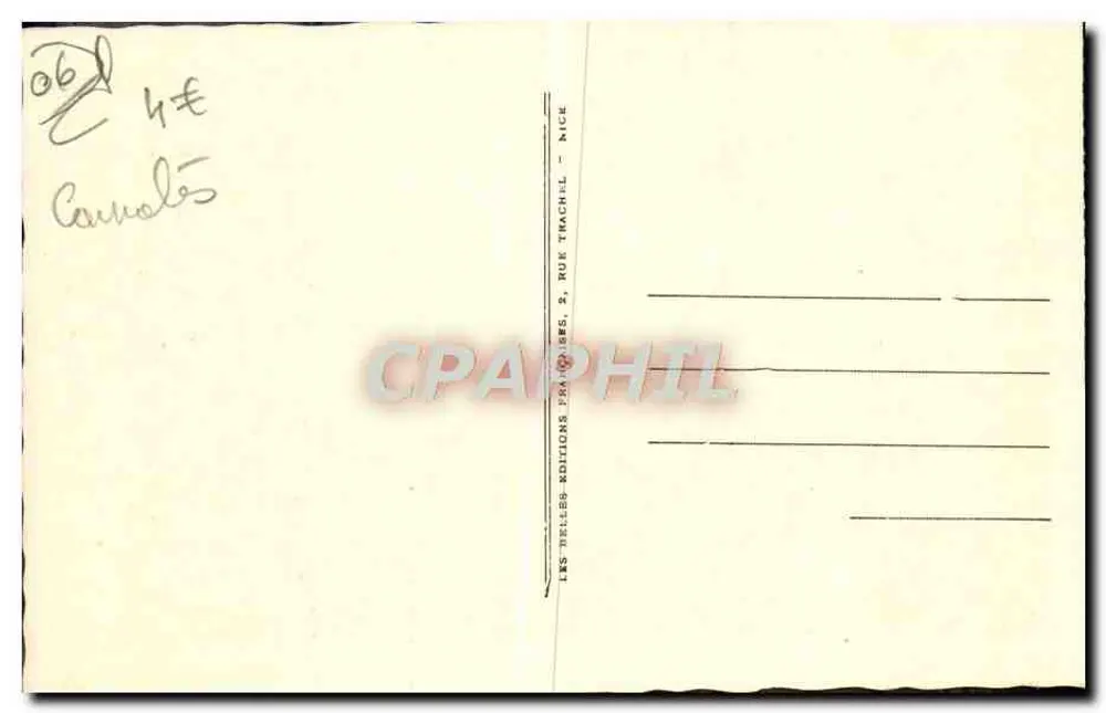 Cap Martin — Panorama sobre Menton — Bef 11519 - Verso