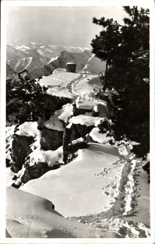Peïra-Cava — Paisagem de inverno — Éditions L.E. Argen, Nice - Frente