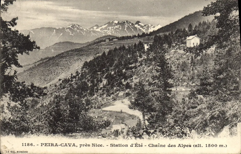 Peira-Cava, in der Nähe von Nizza — Sommerstation — Alpenkette (Höhe 1500 m.) — Ad Gaj, ländlicher Künstler - Vorderseite