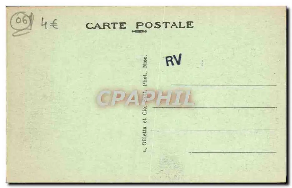 Peira-Cava (A-M), wys. 1500 m — Obrzeża Bollène — Edit. Gauthier, Tabeac, La Bollène - Rewers
