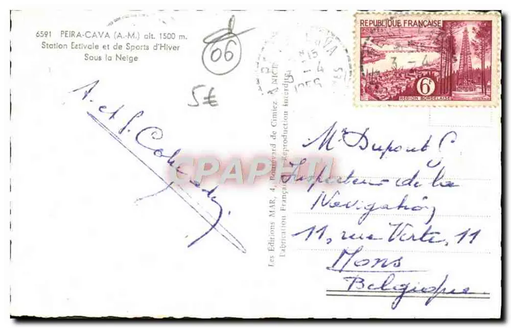 Peira-Cava, alt. 1500 m. — Sob a neve — Edições MAR - Verso