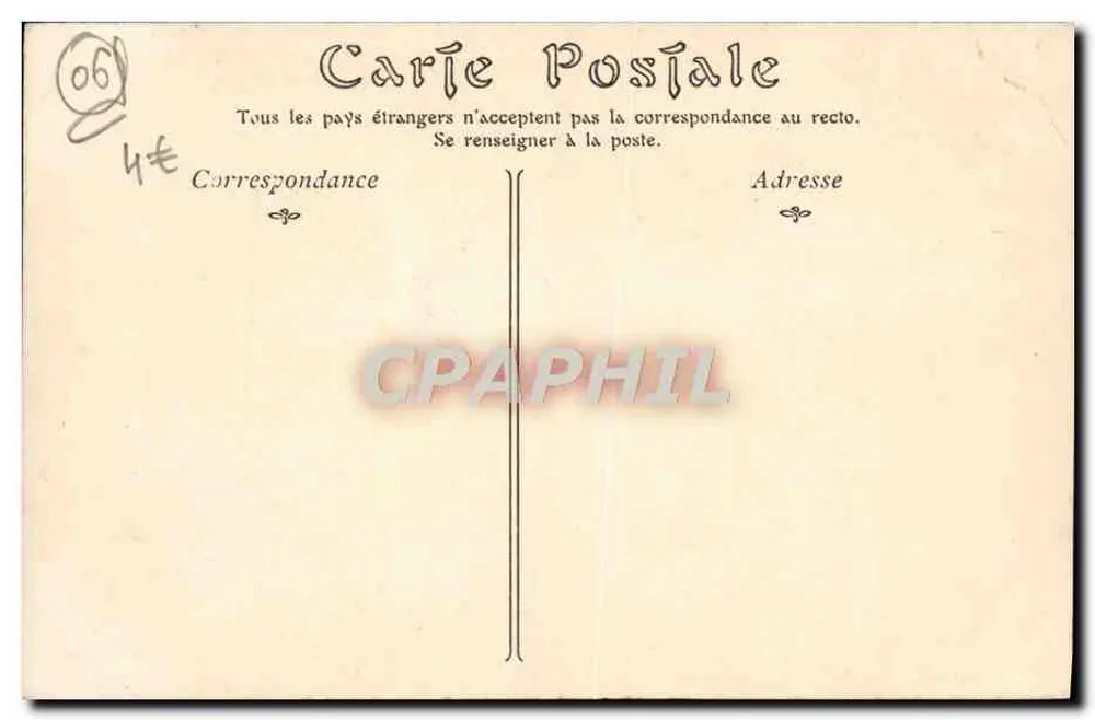 Nice — Ruínas do Castelo — N° 593 - Verso