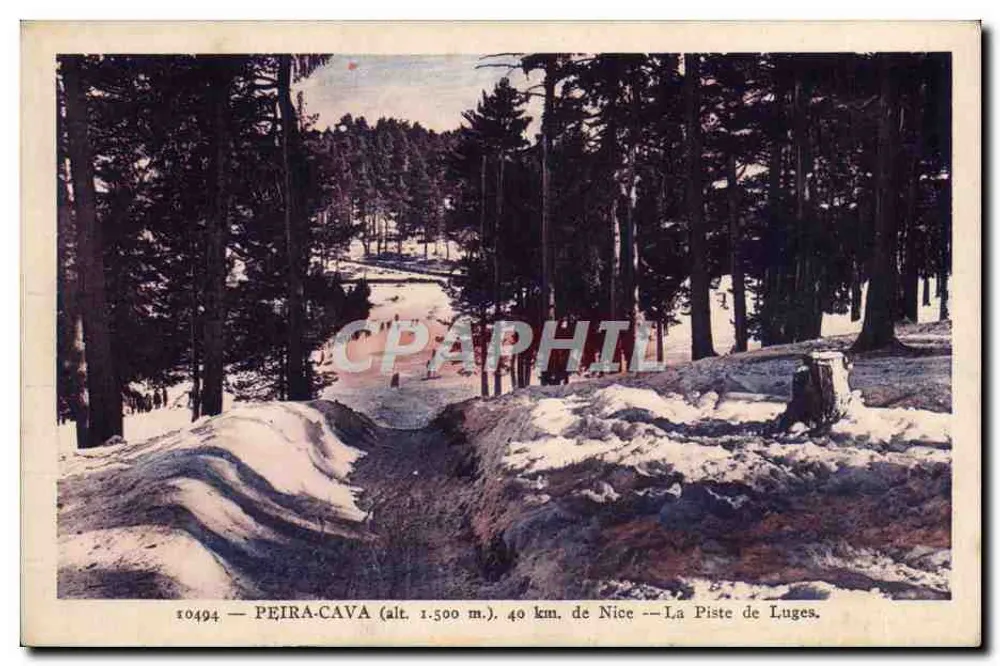 Peïra-Cava (alt. 1.500 m.) — A Pista de Lugues — 10494 - Frente