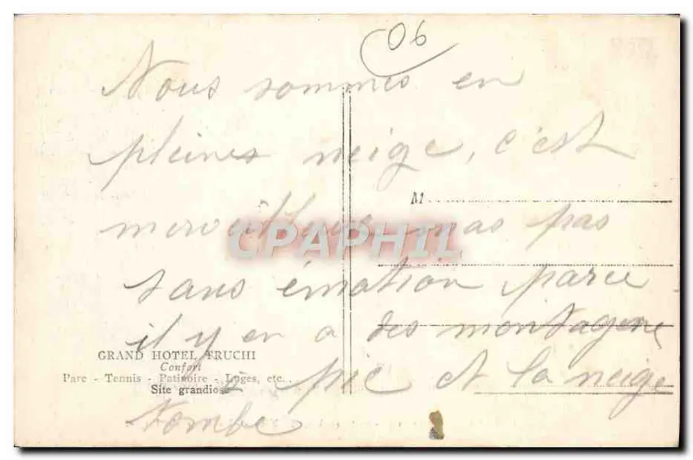 Peïra-Cava (alt. 1.500 m.) — A Pista de Lugues — 10494 - Verso