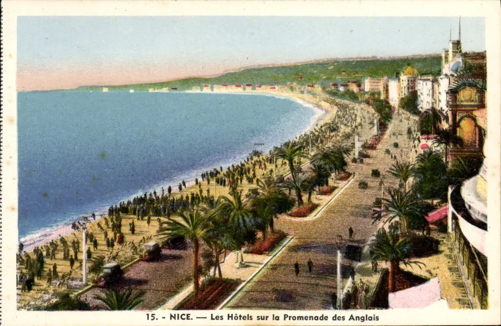 Nice — Hotels an der Promenade des Anglais — L. Gilletto et Cie, Nice - Vorderseite