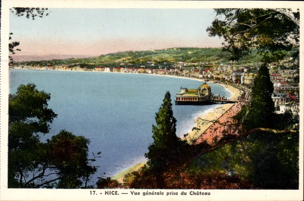 NICE — Algemene uitzicht genomen vanaf het Kasteel — L. Gilletta en Cie, Nizza - Voorkant