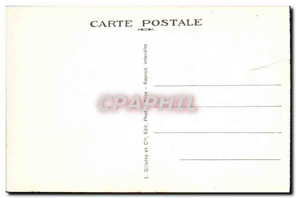 NICE — Algemene uitzicht genomen vanaf het Kasteel — L. Gilletta en Cie, Nizza - Achterkant