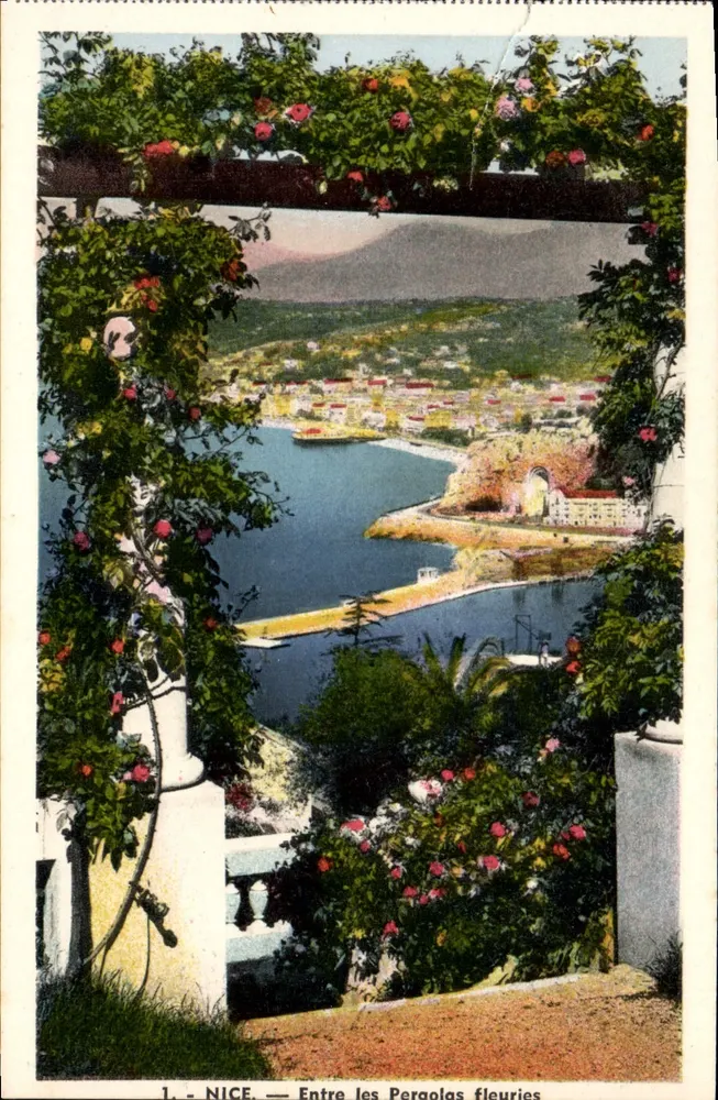 NICE — Entre as pergolas floridas — L. Gilletta e Cie, Nice - Frente