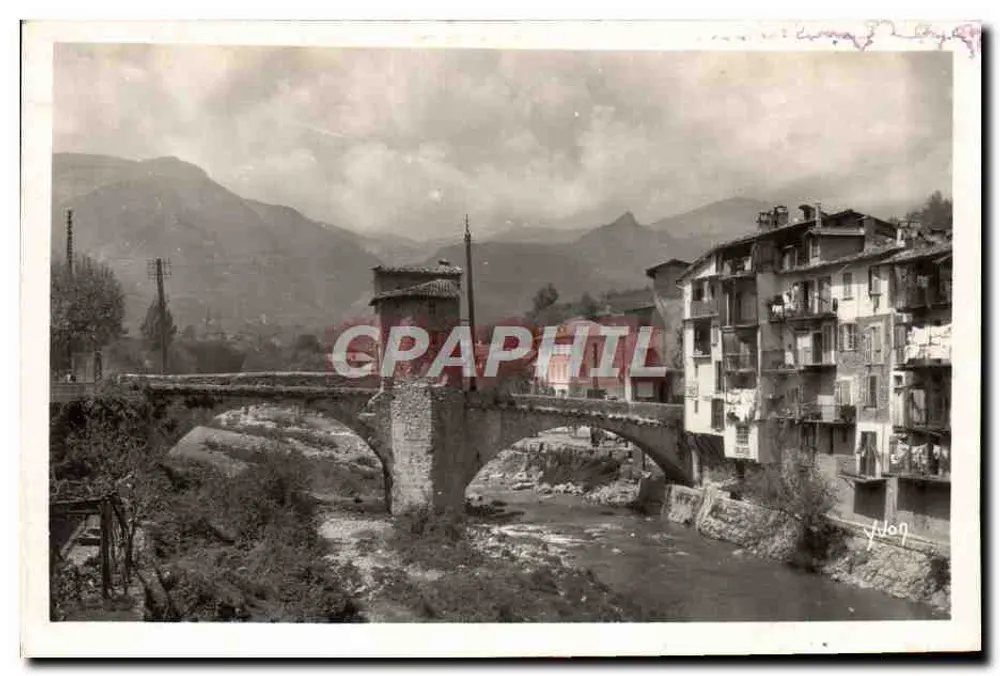 Sospel — Der alte Brücke über die Bévera — La Douce France, 360, Côte d'Azur - Vorderseite