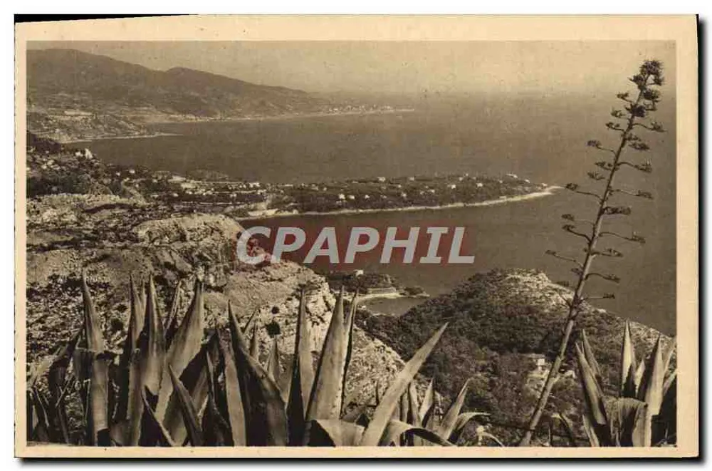 Cap Martin vom Rond-Point de la Turbie aus — Côte d'Azur — Éditions d'Art Yvoh, Paris - Vorderseite