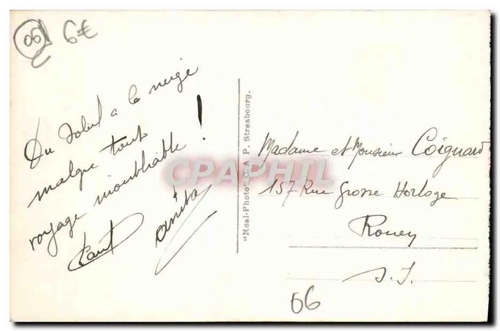 Roquebrune, Monte Carlo und der Kopf des Hundes — Panoramablick — Verlag P. Straubourg, Nr. 211 - Rückseite