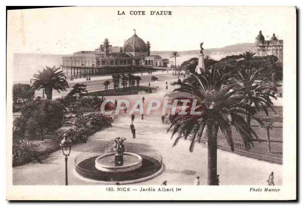 Nice — Jardim Albert 1er — Foto Munier - Frente