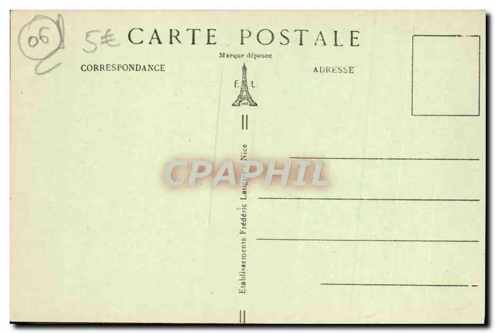Nice (A-M) — Le Quai des États-Unis — Verlag A.M. n°1054 - Rückseite