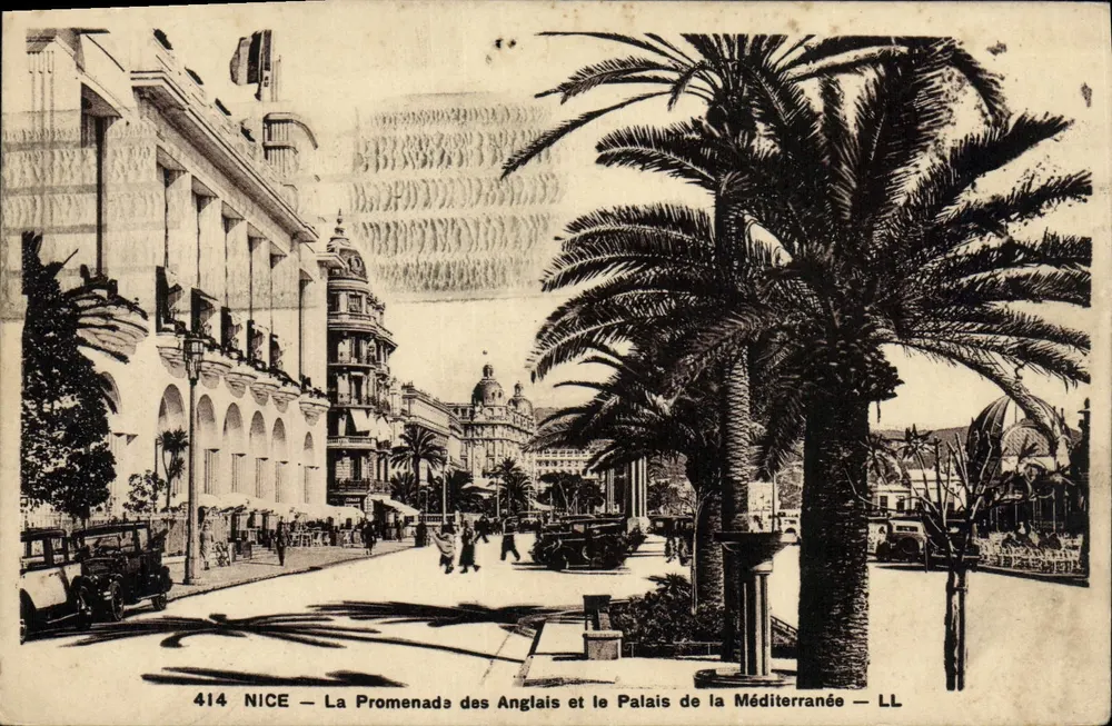 NICE — Promenade des Anglais und Palais de la Méditerranée — LL - Vorderseite