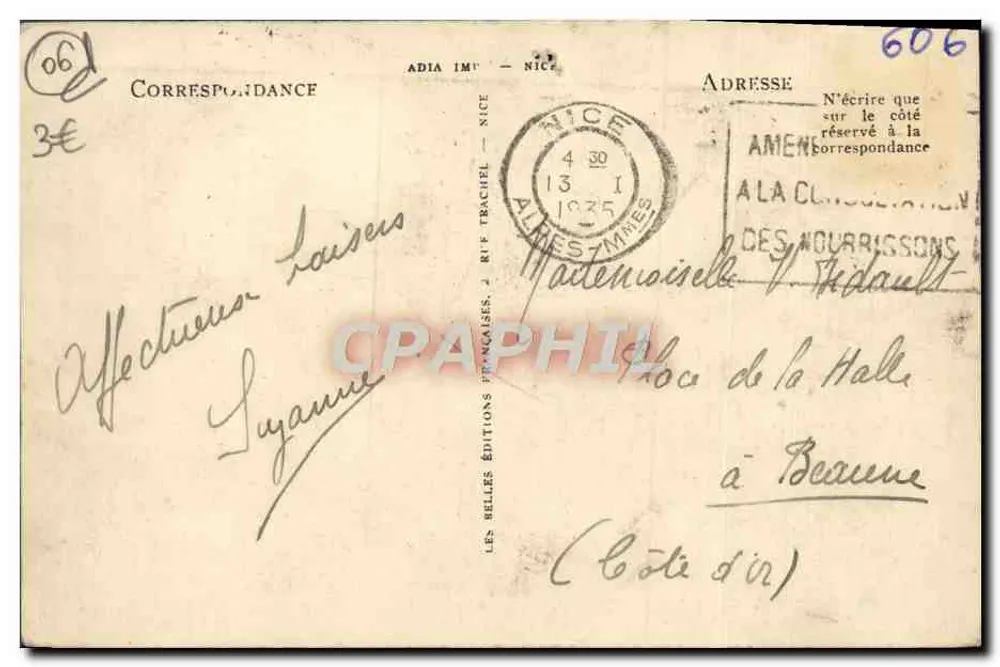 NICE — Promenade des Anglais und Palais de la Méditerranée — LL - Rückseite
