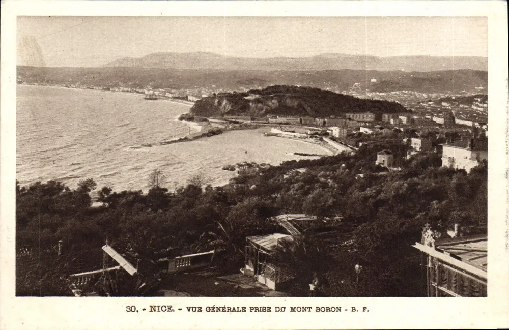 Nice - Vista general tomada desde el Mont Boron - B.F. - n°30 - Anverso