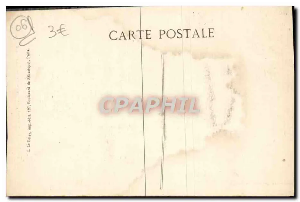 Ein Eck des öffentlichen Gartens, vom Wasserfall aus gesehen — Côte d'Azur - Nice — (EID) n°795 - Rückseite