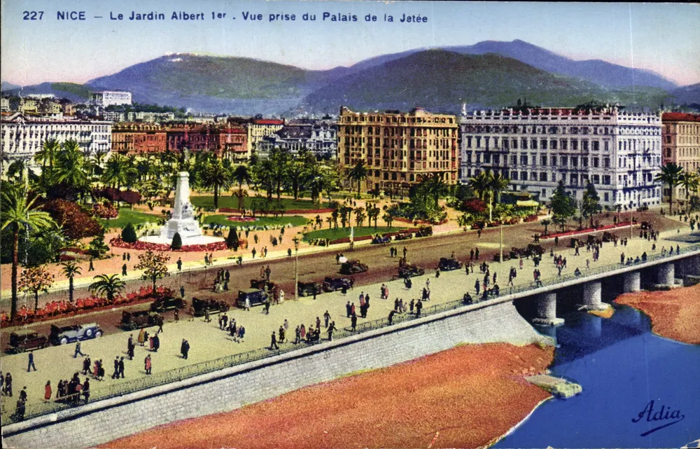 NICE — Le Jardin Albert 1er. Ansicht vom Palais de la Jetée — Adia - Vorderseite
