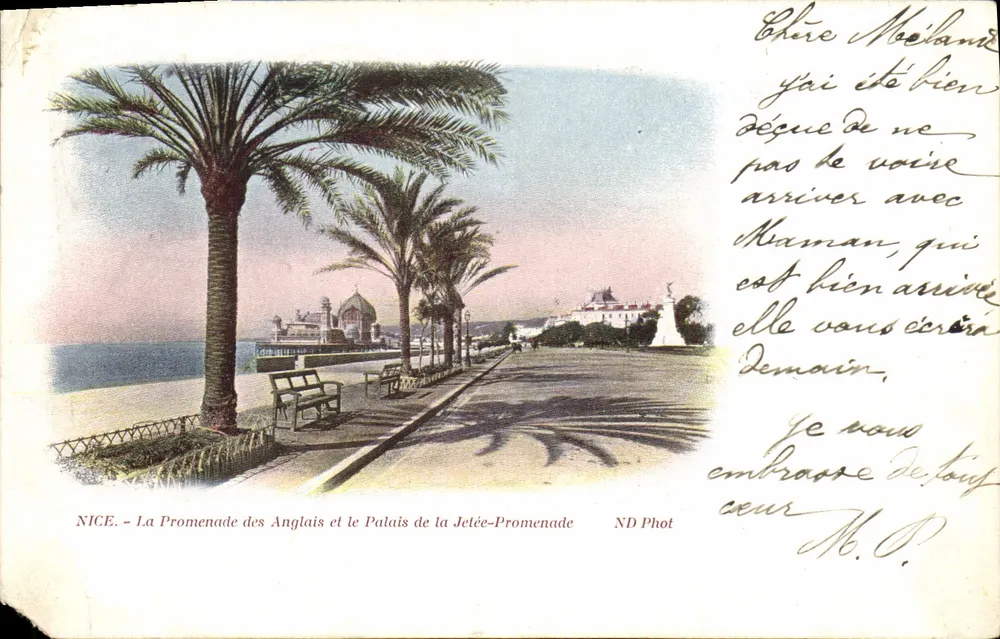NICE - Die Promenade des Anglais und das Palais de la Jetée-Promenade — ND Phot - Vorderseite