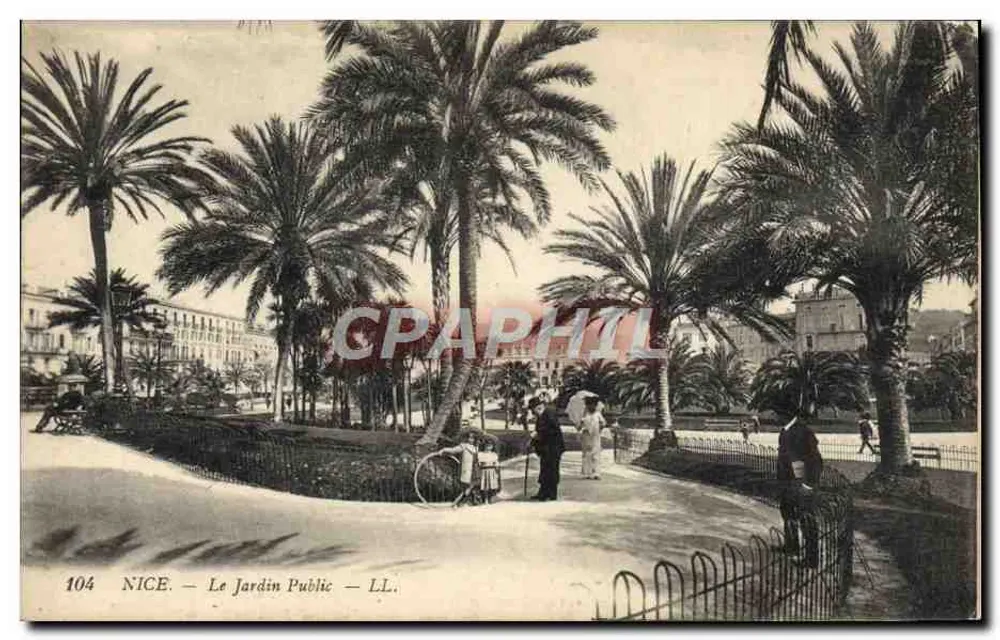 Nice — Le Jardin Public — LL. — N° 104 - Frente