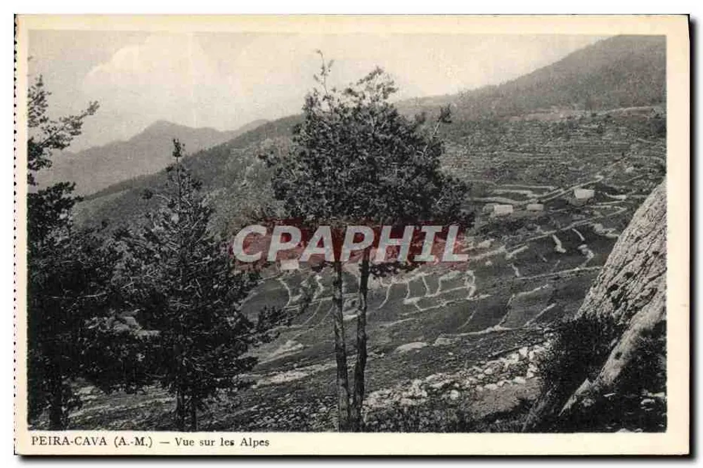 Peira-Cava (A.M.) — Vista sobre as Alpes - Frente
