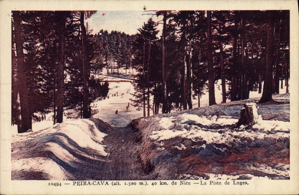 Peïra-Cava — A Pista de Lugues — editor desconhecido, n° 10494 - Frente