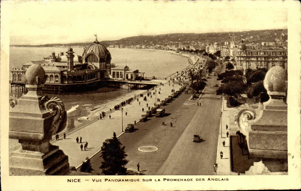 Nice — Panoramablick auf die Promenade des Anglais — unbekannter Verlag, Seriennummer nicht sichtbar - Vorderseite