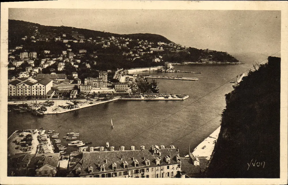Entrada do Porto e Mont Boron — Nice — Les Éditions d'Art Yvon - Frente