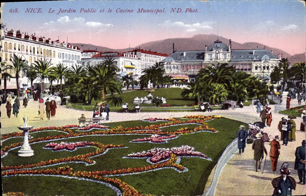 NICE. Der Öffentliche Garten und das Municipale Casino — N.D. Fotografie n° 618 - Vorderseite