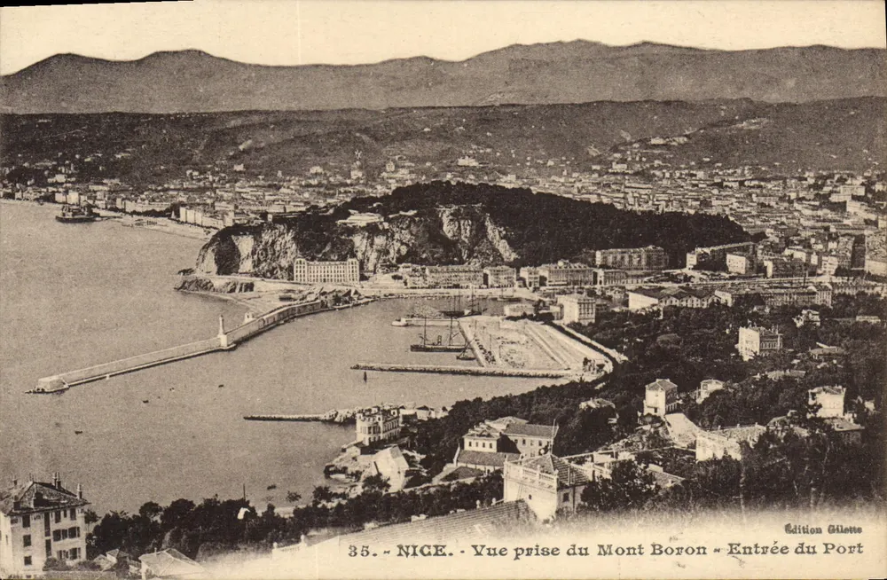 NICE - Ausblick vom Mont Boron - Hafen-Eingang — Gillette-Ausgabe, n°35 - Vorderseite